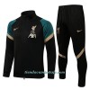 Chaqueta De Entrenamiento Trajes Liverpool 2022-23 Verde Negro - Niño